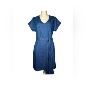 Blu Pepper day to day Denim Dress with Belt Women’s size Medium Blue